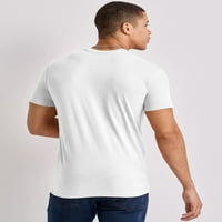 Muška pamučna majica s džepom u bijeloj boji